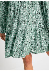 Sukienka z wiskozy bonprix pastelowy zielony - czarny w kwiaty. Kolor: zielony. Materiał: wiskoza. Wzór: kwiaty. Sezon: lato #2