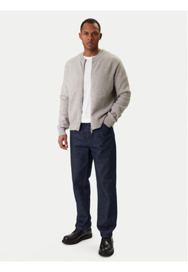 Jack & Jones Kardigan Scope 12286797 Szary Relaxed Fit. Kolor: szary. Materiał: syntetyk