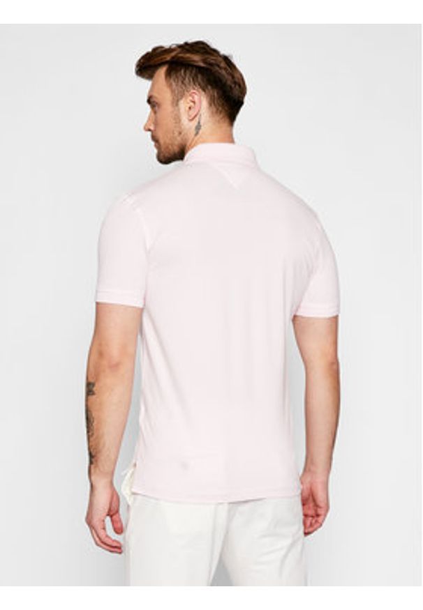 TOMMY HILFIGER - Tommy Hilfiger Polo 1985 MW0MW17770 Różowy Regular Fit. Typ kołnierza: polo. Kolor: różowy. Materiał: bawełna