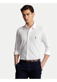 Polo Ralph Lauren Koszula 710654408003 Biały Regular Fit. Typ kołnierza: polo. Kolor: biały. Materiał: bawełna #1
