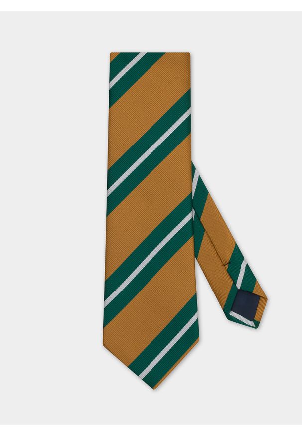 Pako Lorente - PAKO LORENTE – Krawat męski brązowy P22SF-KX-009-Y-0. Kolor: brązowy. Materiał: poliester