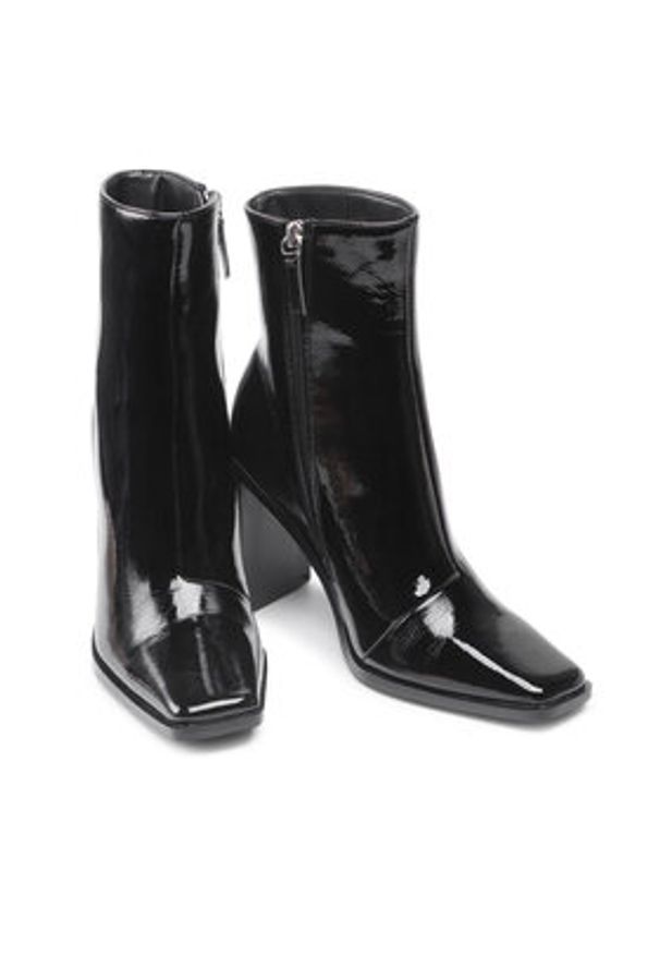 DeeZee Botki TS5048-02 Czarny. Kolor: czarny. Materiał: materiał