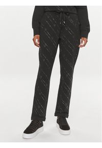 Liu Jo Sport Spodnie dresowe TA4172 FS090 Czarny Regular Fit. Kolor: czarny. Materiał: bawełna #1