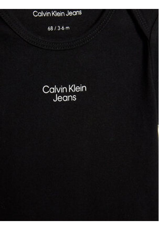 Calvin Klein Jeans Komplet 2 par body dziecięcych IN0IN00015 Kolorowy Regular Fit. Materiał: bawełna. Wzór: kolorowy