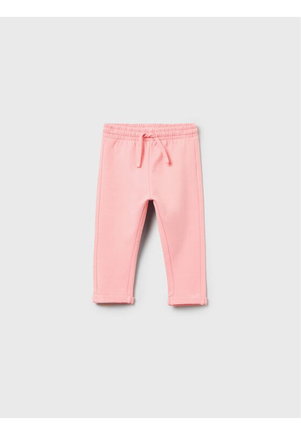 OVS Spodnie dresowe 1597951 Różowy Regular Fit. Kolor: różowy. Materiał: bawełna