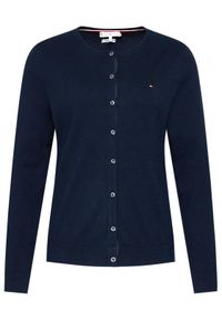 TOMMY HILFIGER - Tommy Hilfiger Kardigan WW0WW22047 Granatowy Regular Fit. Kolor: niebieski #2