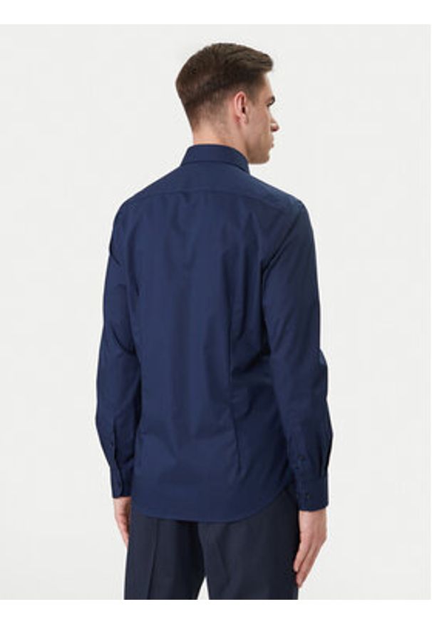 TOMMY HILFIGER - Tommy Hilfiger Koszula MW0MW43122 Granatowy Slim Fit. Kolor: niebieski. Materiał: bawełna