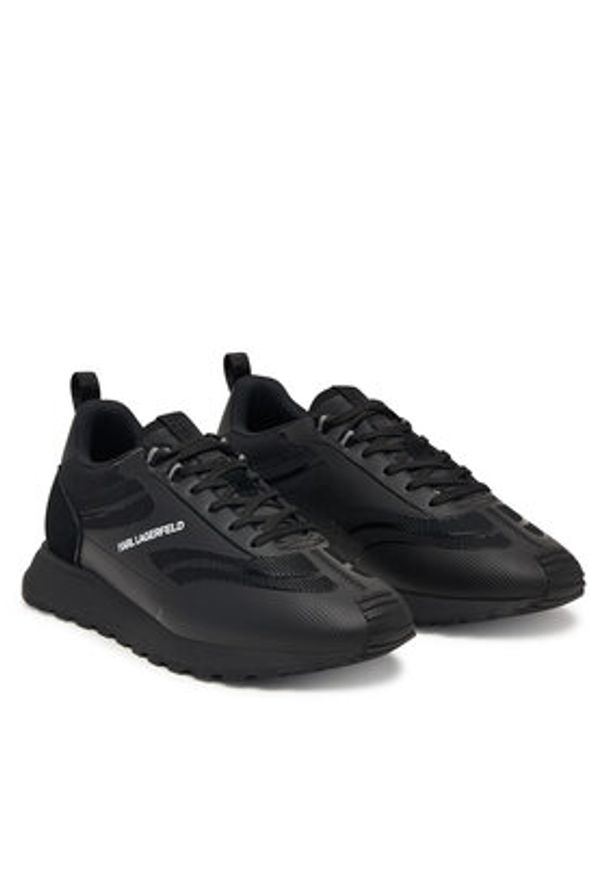 Karl Lagerfeld - KARL LAGERFELD Sneakersy KL51116 Czarny. Kolor: czarny. Materiał: skóra, zamsz