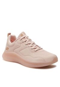 skechers - Skechers Sneakersy Bobs Geo-How Marvelous 117422/LTPK Różowy. Kolor: różowy. Materiał: skóra