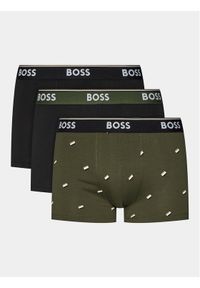 BOSS - Boss Komplet 3 par bokserek Power Desig 50509200 Kolorowy. Materiał: bawełna. Wzór: kolorowy #1
