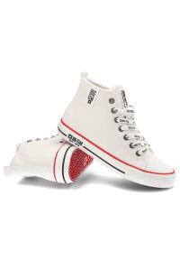 Big-Star - Białe Trampki Big Star Damskie Ocieplane Buty. Kolor: biały. Materiał: skóra ekologiczna, futro, syntetyk. Szerokość cholewki: normalna. Sezon: zima, jesień. Styl: sportowy #6