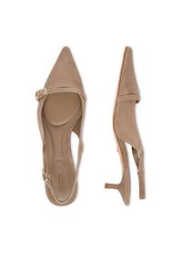 Gino Rossi - GINO ROSSI Czółenka EO-V2182-21 Beżowy. Kolor: beżowy. Materiał: zamsz, skóra #5