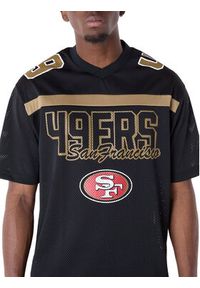 New Era T-Shirt Saf49E Mesh Graphic Jersey 60596390 Czarny Regular Fit. Kolor: czarny. Materiał: syntetyk #8