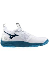 Buty do siatkówki Mizuno Wave Momentum 3 M V1GA231221 białe. Zapięcie: sznurówki. Kolor: biały. Materiał: syntetyk, guma. Model: Mizuno Wave. Sport: siatkówka