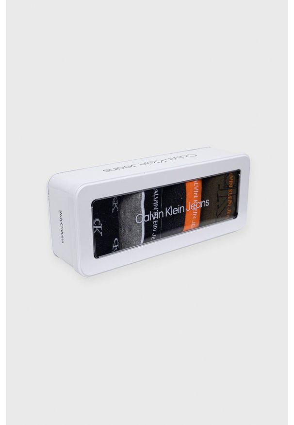 Calvin Klein Skarpetki (4-pack) męskie kolor zielony. Kolor: zielony