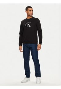 Calvin Klein Jeans Bluza Monologo J30J326034 Czarny Regular Fit. Kolor: czarny. Materiał: syntetyk