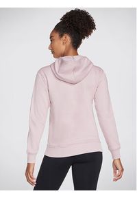 skechers - Skechers Bluza Signature Po Hoodie WHD116 Różowy Regular Fit. Kolor: różowy. Materiał: bawełna