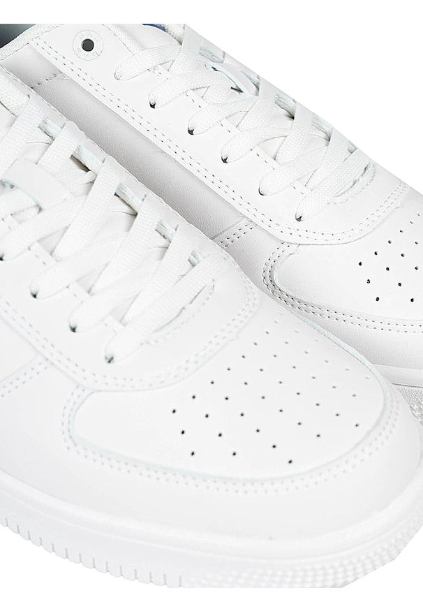 Gas Sneakersy "Kevin LTX" | GAM224210 | Kevin LTX | Mężczyzna | Biały. Kolor: biały. Materiał: skóra ekologiczna. Wzór: aplikacja