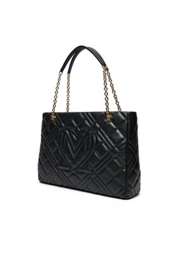 Love Moschino - LOVE MOSCHINO Torebka JC4145PP1MLA0000 Czarny. Kolor: czarny. Materiał: skórzane