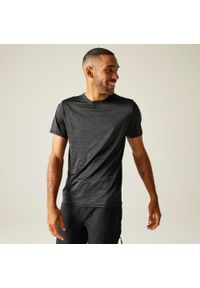 Regatta - Męska koszulka z krótkim rękawem Fingal Edition Marl. Kolor: czarny. Materiał: poliester. Długość rękawa: krótki rękaw. Długość: krótkie. Sport: turystyka piesza #1