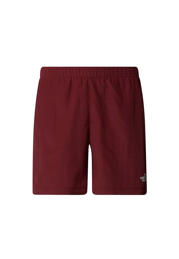 Spodenki męskie The North Face Water 0A5IG50VO1 - bordowe. Kolor: czerwony. Materiał: poliester, skóra, materiał, tkanina. Sezon: lato