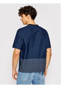 The North Face T-Shirt Big Logo Tee NF0A3LDS Granatowy Regular Fit. Kolor: niebieski. Materiał: bawełna