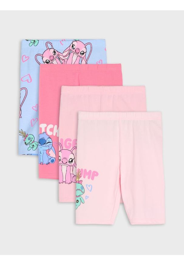 Sinsay - Szorty kolarki 4 pack Lilo & Stitch - wielobarwny