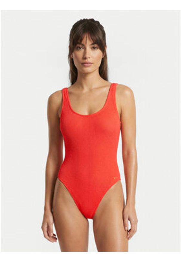 Banana Moon Strój kąpielowy Belmar Scrunchy JAA13 Koralowy. Kolor: pomarańczowy. Materiał: syntetyk