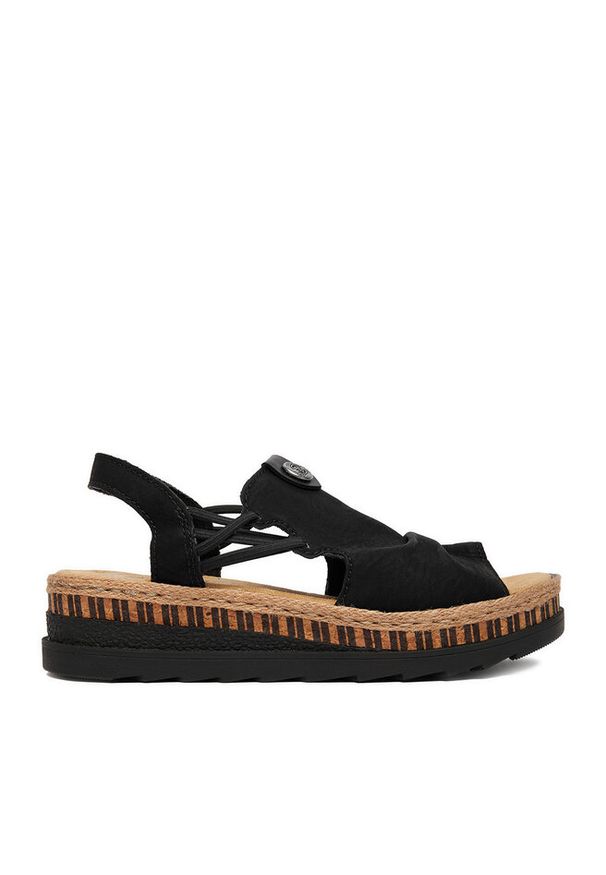 Sandały Rieker. Kolor: czarny