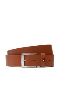 TOMMY HILFIGER - Tommy Hilfiger Pasek Męski Adan 3.5 AM0AM09405 Brązowy. Kolor: brązowy. Materiał: skóra