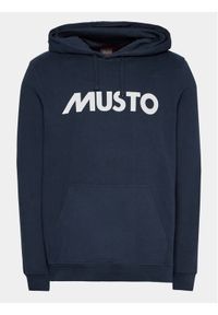 Musto Bluza Logo 82446 Granatowy Regular Fit. Kolor: niebieski. Materiał: bawełna