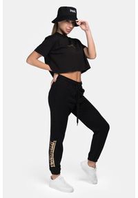 Damskie spodnie dresowe Lonsdale Kerrysdale. Kolor: żółty, czarny, wielokolorowy. Materiał: dresówka. Długość: długie #2