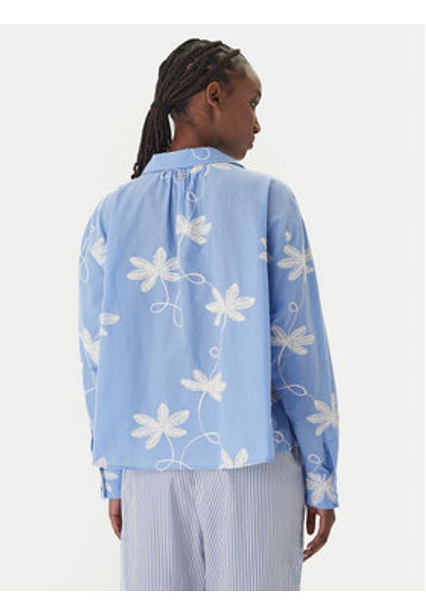 LOLA CASADEMUNT Koszula LS2615089 Niebieski Relaxed Fit. Kolor: niebieski. Materiał: bawełna