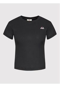 Champion T-Shirt 114933 Czarny Regular Fit. Kolor: czarny. Materiał: bawełna