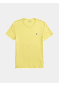 Polo Ralph Lauren T-Shirt 710671438358 Żółty Custom Slim Fit. Typ kołnierza: polo. Kolor: żółty. Materiał: bawełna #5