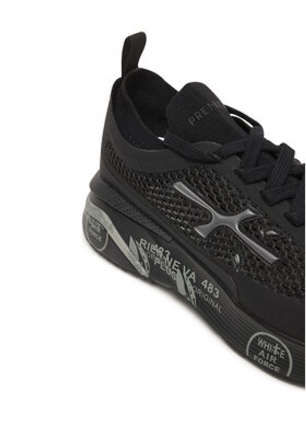 Premiata Sneakersy Moerun0.1 Var 8261 Czarny. Kolor: czarny. Materiał: zamsz, skóra