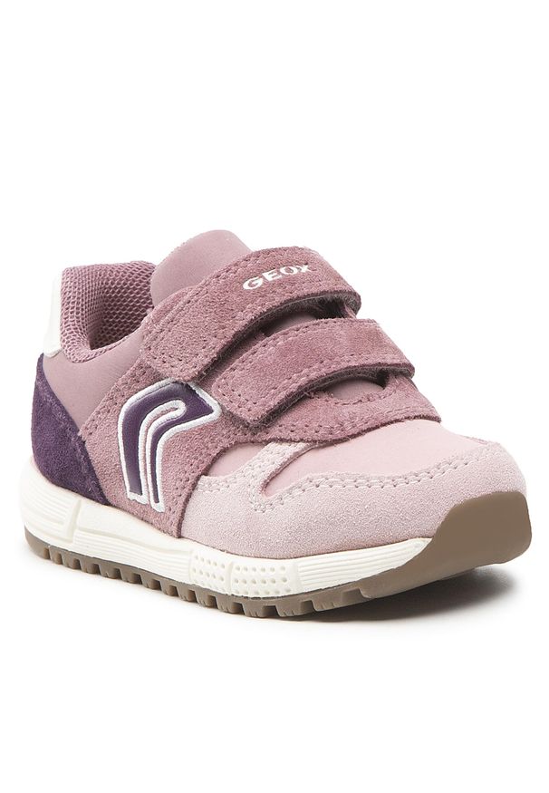 Sneakersy Geox B Alben G. A B023ZA 022FU C8255 M Rose/Purple. Kolor: różowy. Materiał: skóra, zamsz