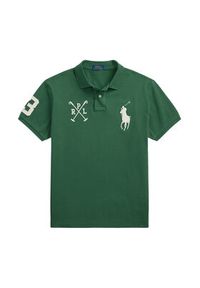 Polo Ralph Lauren Polo 710978082001 Zielony Custom Slim Fit. Typ kołnierza: polo. Kolor: zielony. Materiał: bawełna #3
