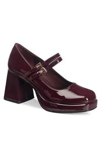 Jenny Fairy Czółenka JY230928 Bordowy. Kolor: czerwony. Materiał: syntetyk #8