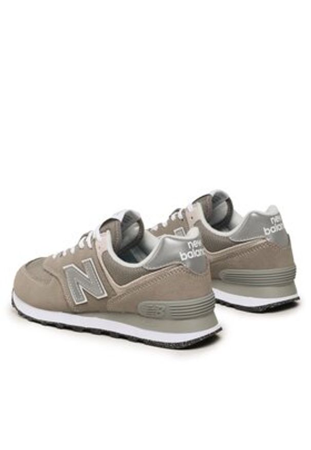 New Balance Sneakersy WL574EVG Szary. Kolor: szary. Materiał: zamsz, skóra. Model: New Balance 574