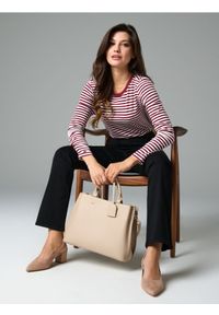 Sinsay - Torebka - beżowy. Kolor: beżowy #1