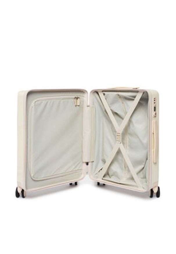 TOMMY HILFIGER - Tommy Hilfiger Walizka kabinowa Th Travel Cabin Case AW0AW17829 Écru