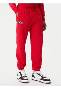 Kappa Spodnie dresowe Olmos 311M2TW Czerwony Regular Fit. Kolor: czerwony. Materiał: bawełna #1