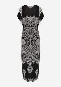 Renee - Czarna Sukienka Maxi w Etniczny Wzór Josanie. Kolor: czarny. Styl: boho, wakacyjny. Długość: maxi #2