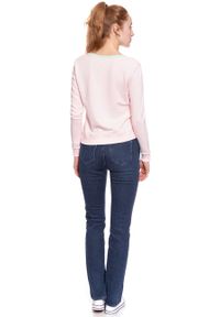 Wrangler - DAMSKI SWETER WRANGLER RETRO KABEL SWT ROSEWATER W602RHYLF 112130380. Wzór: nadruk. Styl: retro #8