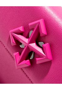 OFF-WHITE - Różowa torebka 1.4 Jitney. Kolor: różowy, wielokolorowy, fioletowy. Wzór: aplikacja, gładki #6