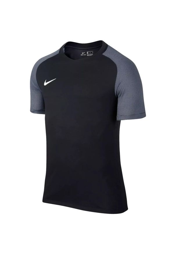 Nike - T-shirt sportowy z krótkim rękawem chłopięcy Dry Revolution IV Jersey Jr Tee. Kolor: czarny. Materiał: poliester. Długość rękawa: krótki rękaw. Długość: krótkie. Sport: piłka nożna