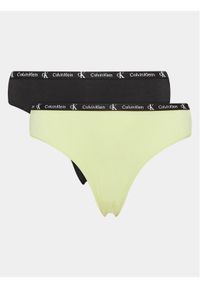 Calvin Klein Underwear Komplet 2 par fig klasycznych 000QD3991E Kolorowy. Materiał: bawełna. Wzór: kolorowy