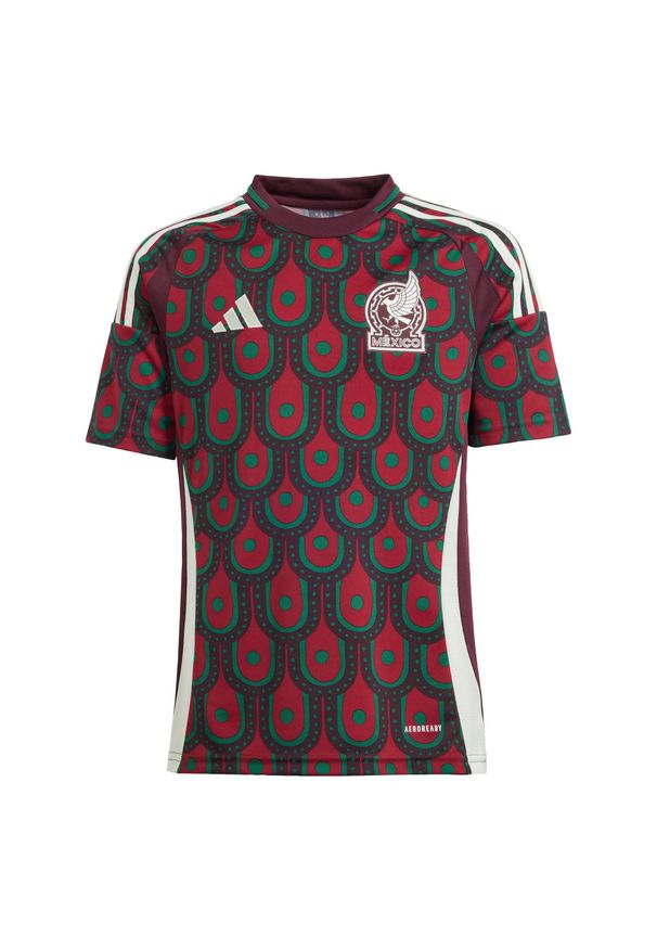Adidas - Koszulka Mexico 24 Home Kids. Kolor: wielokolorowy. Materiał: materiał. Sport: piłka nożna