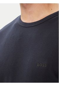 BOSS T-Shirt Rn 2P Rib 50563886 Niebieski Slim Fit. Kolor: niebieski. Materiał: bawełna #5
